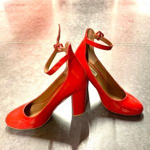 Steve Madden Red Patent Mary Jane Heels